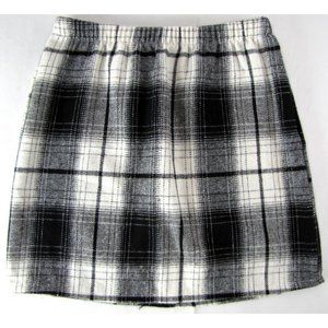 SALE!  Plaid Black White Short Mini Skirt